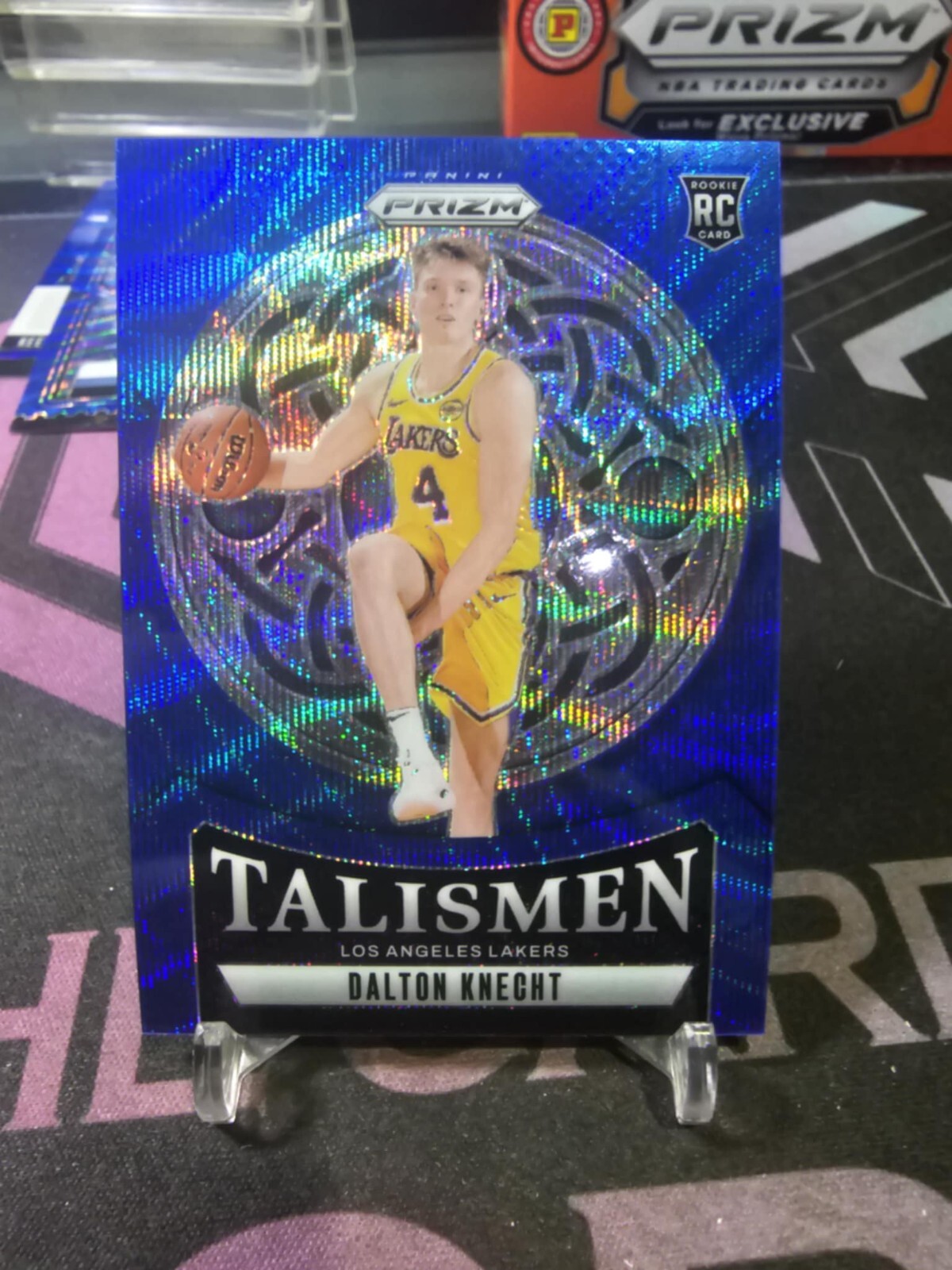 2024-25 Panini Prizm Dalton Knecht Talismen #15 Blue Wave Prizm 027/175 RC!