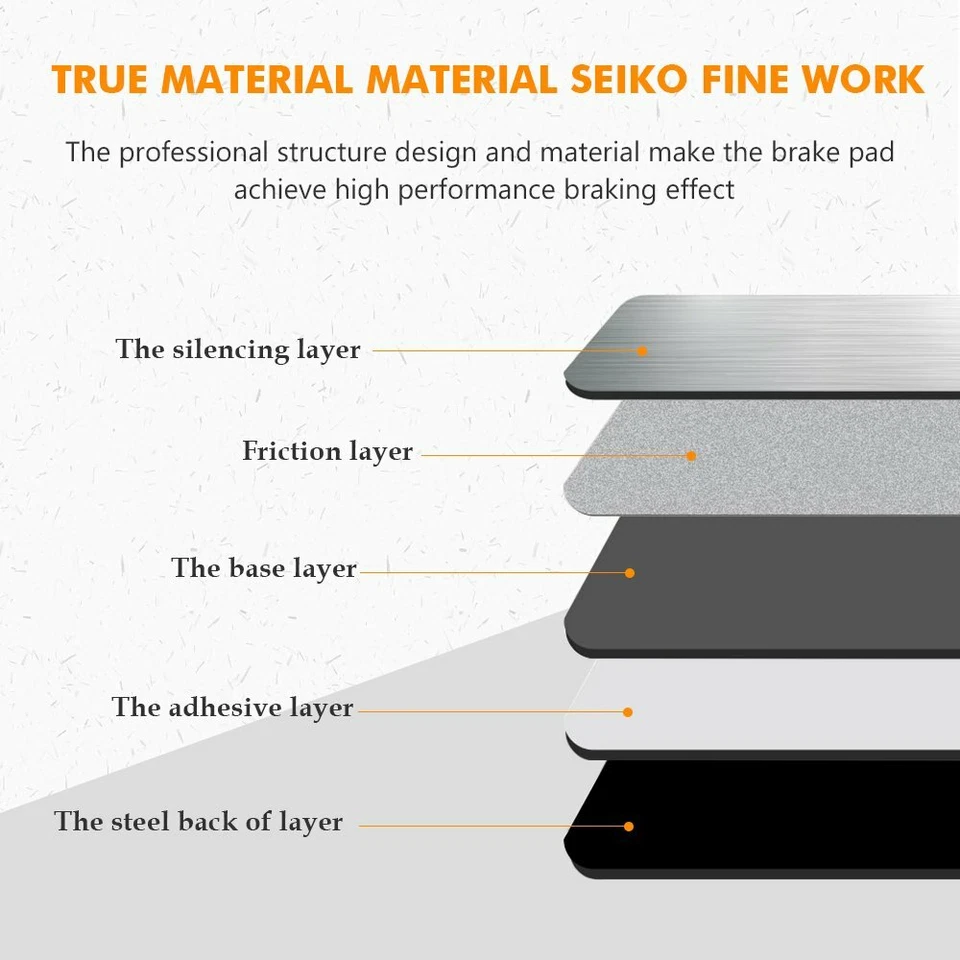 Front Rear Ceramic Brake Pads For 2013 2012 2011-2009 Infiniti G37 AWD Sedan Foto 3 de 4