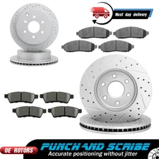 Front & Rear Disc Rotors Brake Pads for 2005-19 Nissan Frontier Xterra Equator