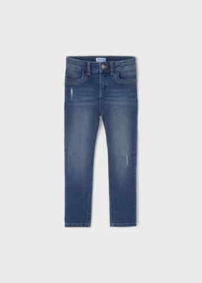 527 Mayoral Mädchen Jeans skinny fit blau medio Druckknopf NEU Gr. 98 - 134