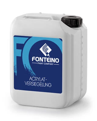FONTEINO Bodenversiegelung Acrylat Versiegelung für Beton Boden Beschichtung Farblos