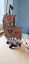 Modellbauschiff gebraucht, Hanse Barke mit 3 Masten, Hamburger Wappen u.a.