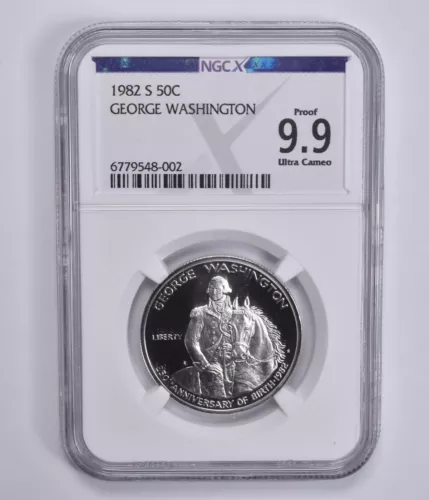 Proof 9.9 UCam 1982-S George Washington Commemorative Half Dollar NGC NGCX