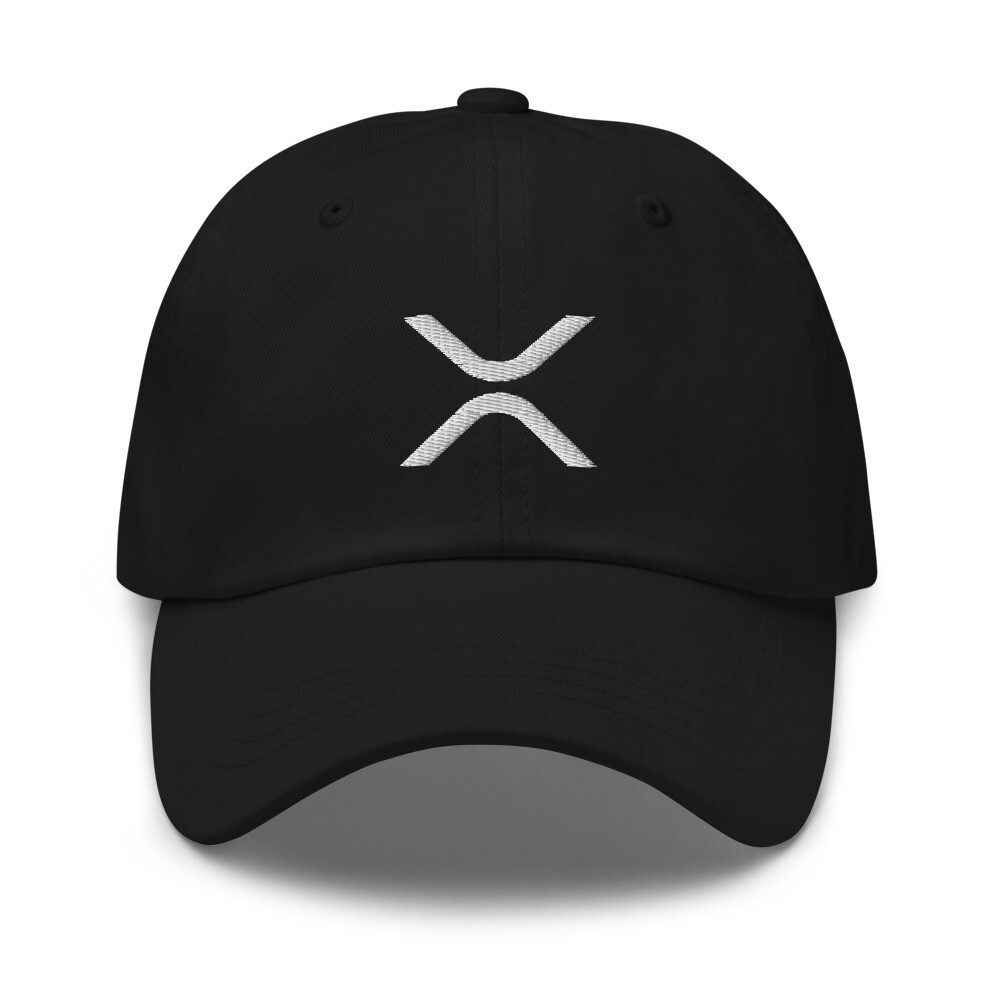 XRP Big Logo Adjustable Baseball Cap Crypto Trader Gift Embroidery Dad Hat