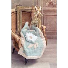 Tappeto bagno spugna cotone Blanc Mariclo' serie Margherita 1600gsm 50x80cm.