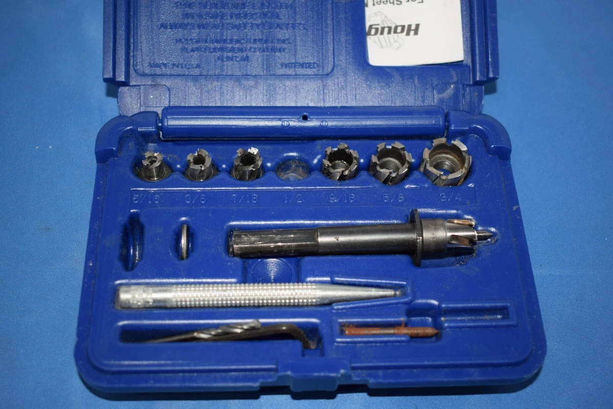 Blue Point Sheet Metal Hole Cutter Kit GA219B Fractional for 3 8