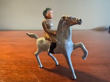 Vintage Barclay B224 187 Mounted Officer on Grey Horse Pot Helmet, VG -Mint 