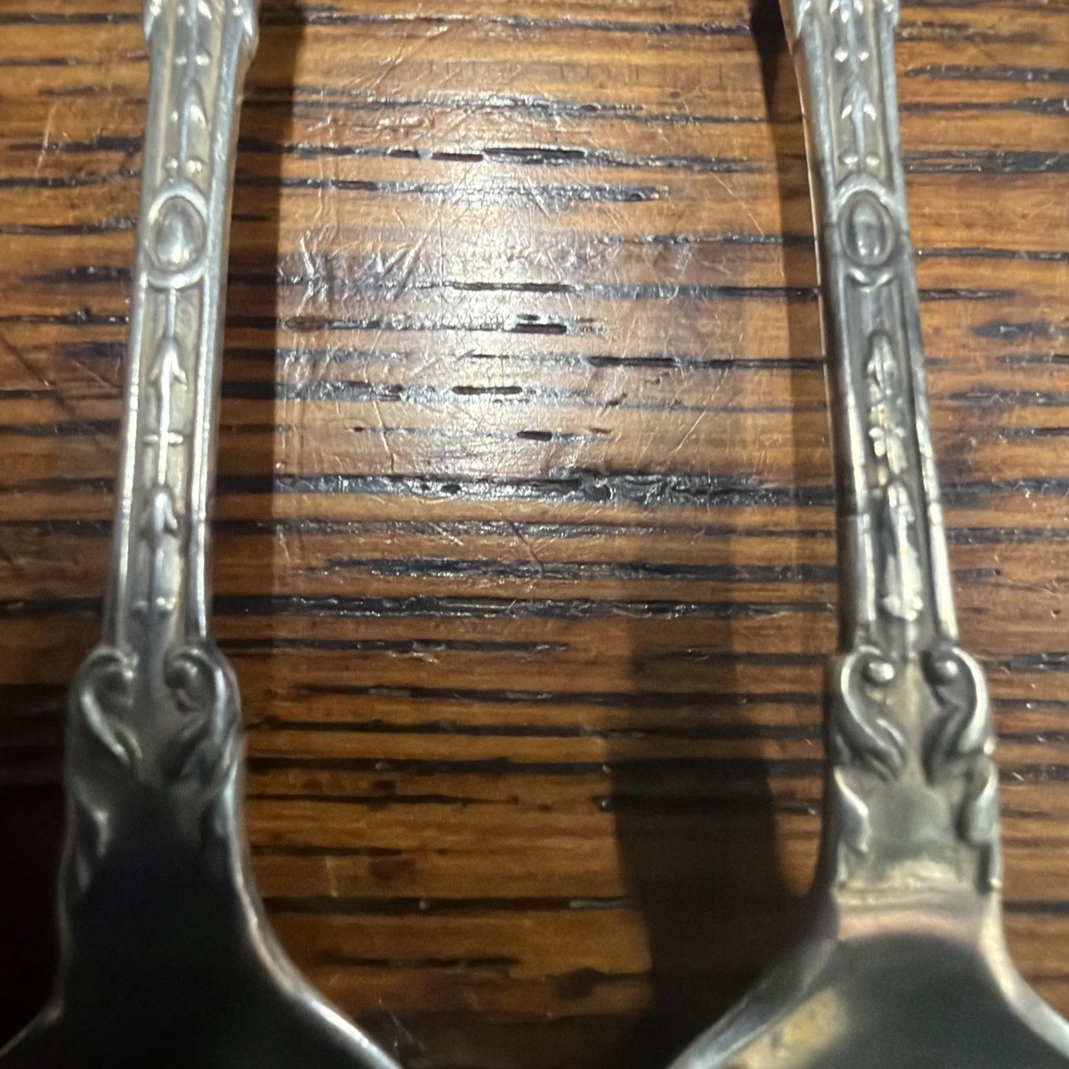 6 X Sterling Silver Fancy Demitasse Spoons, Sheffield 1901, J Round & Sons 84.7g