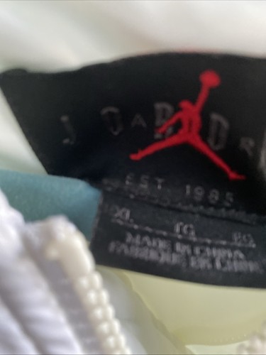 2007 white satin Michael JORDAN bomber jacket Coat XL PINK/green stripes NICE! - Picture 4 of 24