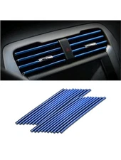 Car Air Conditioner Decoration Strip for Vent Outlet, 20 Pieces Universal Blue