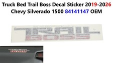 Truck Bed Trail Boss Decal Sticker 2019-26 Chevy Silverado 1500 84141147 Oem Truck Bed Trail Boss Decal Sticker 2019-26 Chevy Silverado 1500 84141147 Oem