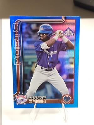 RODNEY GREEN 2025 TOPPS PRO DEBUT BASEBALL BLUE FOIL PORTS A /150