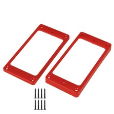 2pcs Red ABS Humbucker Pickup Mounting Ring Frame for Electric Guitar