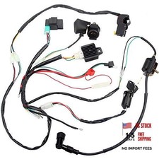 Electric Start Engine Wiring Harness Coil CDI Solenoid Relay for50cc 70cc
