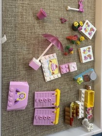 Lego Friends Bakery Ice cream Shop Replacement Parts Signs Food