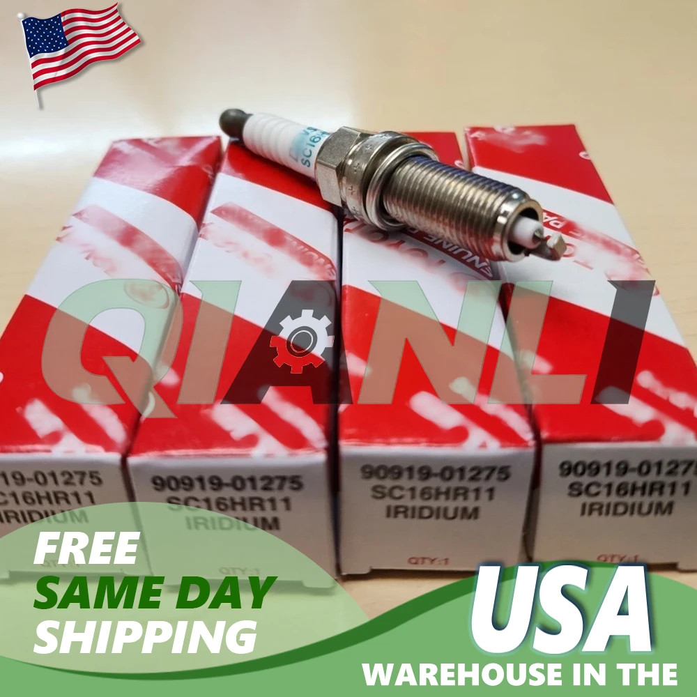  Toyota Lexus Iridium Spark Plug Set Of 4 9091901275 Genuine OEM Prius Corolla