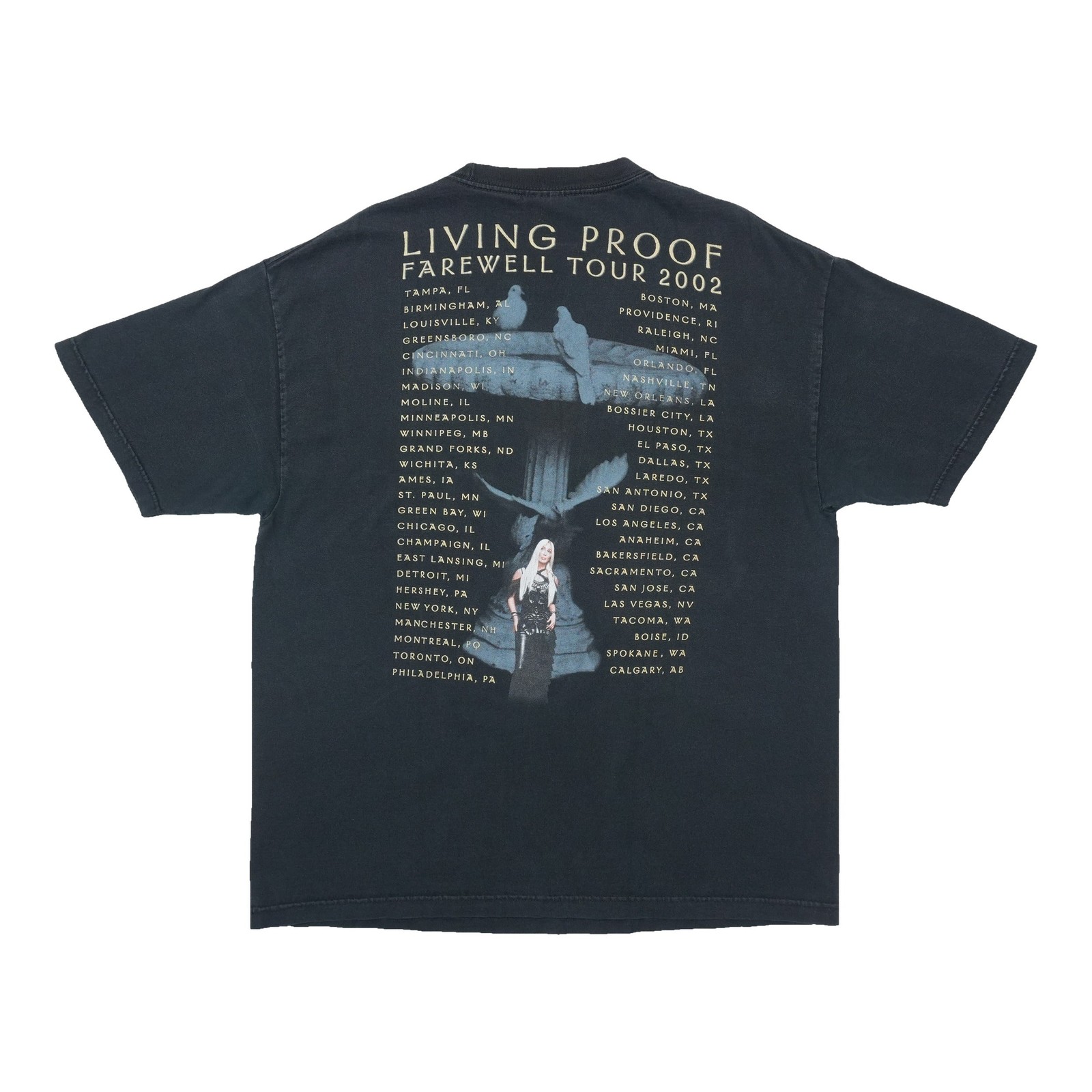 Vintage 2002 Cher Living Proof Farewell Tour Shirt - Gem