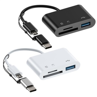 Type C USB OTG Adapter SD/TF Card Reader For Samsung Android Phone