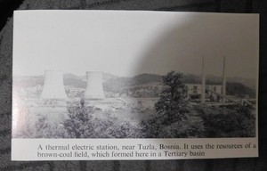 Tuzla, Bosnia / thermal electric station / brown coal field -- book clipping