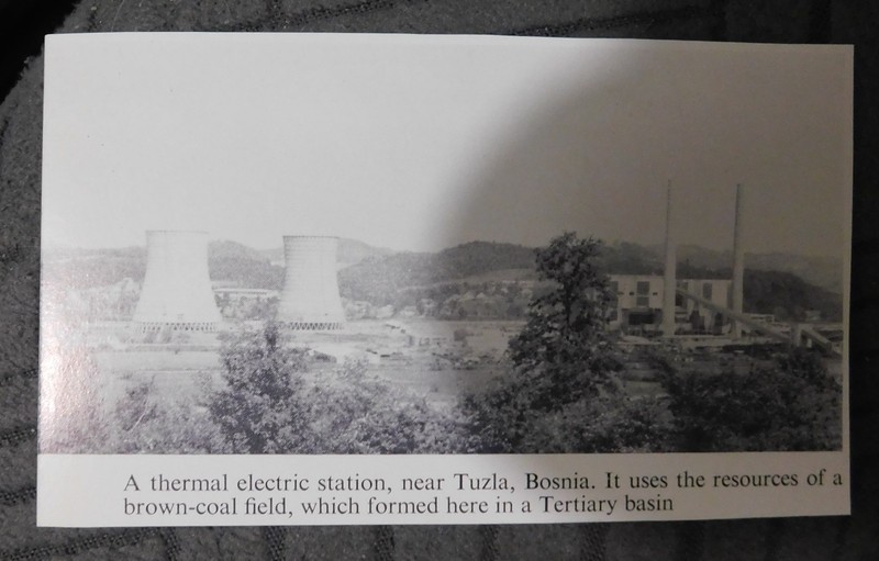 Tuzla, Bosnia / thermal electric station / brown coal field -- book clipping