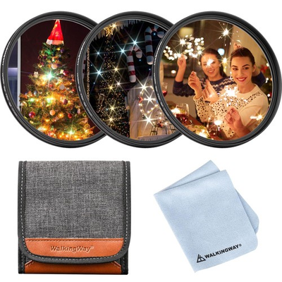 #ad 77mm Star Filter Sets Variable 468 Points Sparkel Filter Adjustable Starburst $37.21