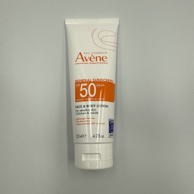 Avene Mineral Sunscreen Face & Body Lotion SPF 50 (125ml/4.2fl.oz) NEW