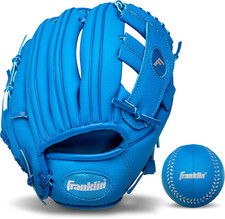 Franklin Sports Kids Baseball Gloves - RTP Youth Teeball Glove  Ball Set - Boys