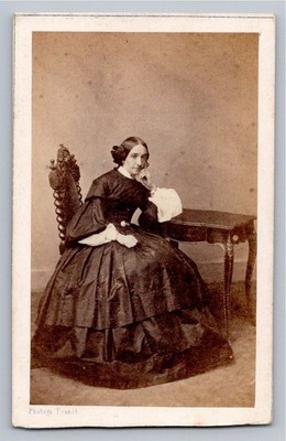 CDV 1865 Mme Castel de...Femme à identifier noblesse Photo ancienne Franck Paris