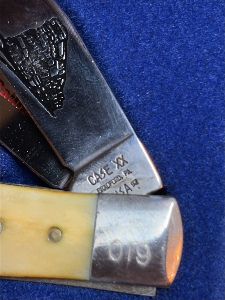 Vtg. Case XX Collector Series Lmt. Ed. 6254 Green Bone Trapper L&N