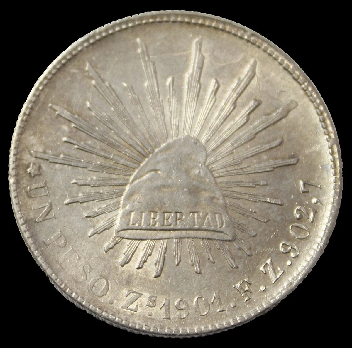 Silver 1901 Year Second Republic of Mexico Coins (1867-1905) for