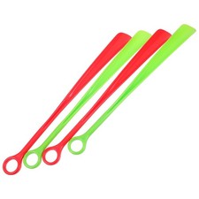 Reusable Plastic Shoehorn with Long Handle 4Pcs Ergonomic Shoe Lifter for Travel