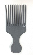 Vintage Goody Hair Pick 6.5 Gray Croc Texture Plastic