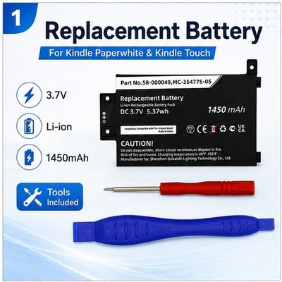 1350mAh Li-ion Battery for Kindle Paperwhite 2013/2015 (DP75SDI) 3.7V
