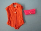 Vintage Mattel Barbie “Fashion Pak” Orange BLOUSE 1963 + HOT PINK PURSE