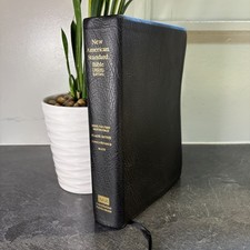 Lockman Foundation NASB Genuine Leather Side Column Reference Holy Bible Updated