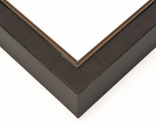 12x34 Rustic Brown with Gold Real Wood Picture Frame Width 1.25 inches  Interio