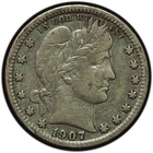 1907-O Barber Quarter Dollar VF Condition