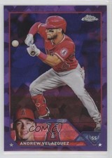 2023 Topps Chrome Sapphire Purple /10 Andrew Velazquez #605 14mg