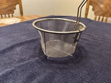 Steel Mesh Strainer Colander with Handle, 6" x 4" Fine Mesh Kitchen Sieve