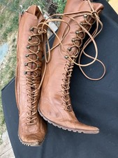 Gianni Bravo Boots - Lace Up Leather Renaissance Pointed Toe