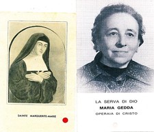 2 Reliquienbilder, Maria Gedda und Hl. Margurerite Marie, Gedda 4 Seiten