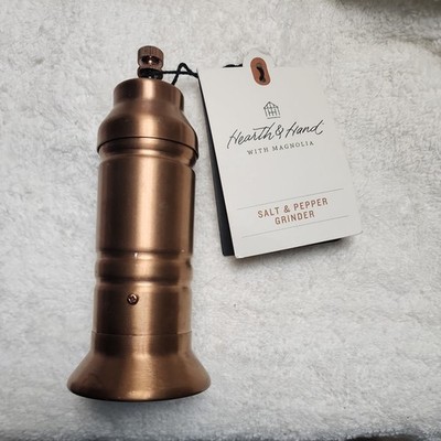 Hearth & Hand with Magnolia Salt Or Pepper Crank Grinder Copper Finish A