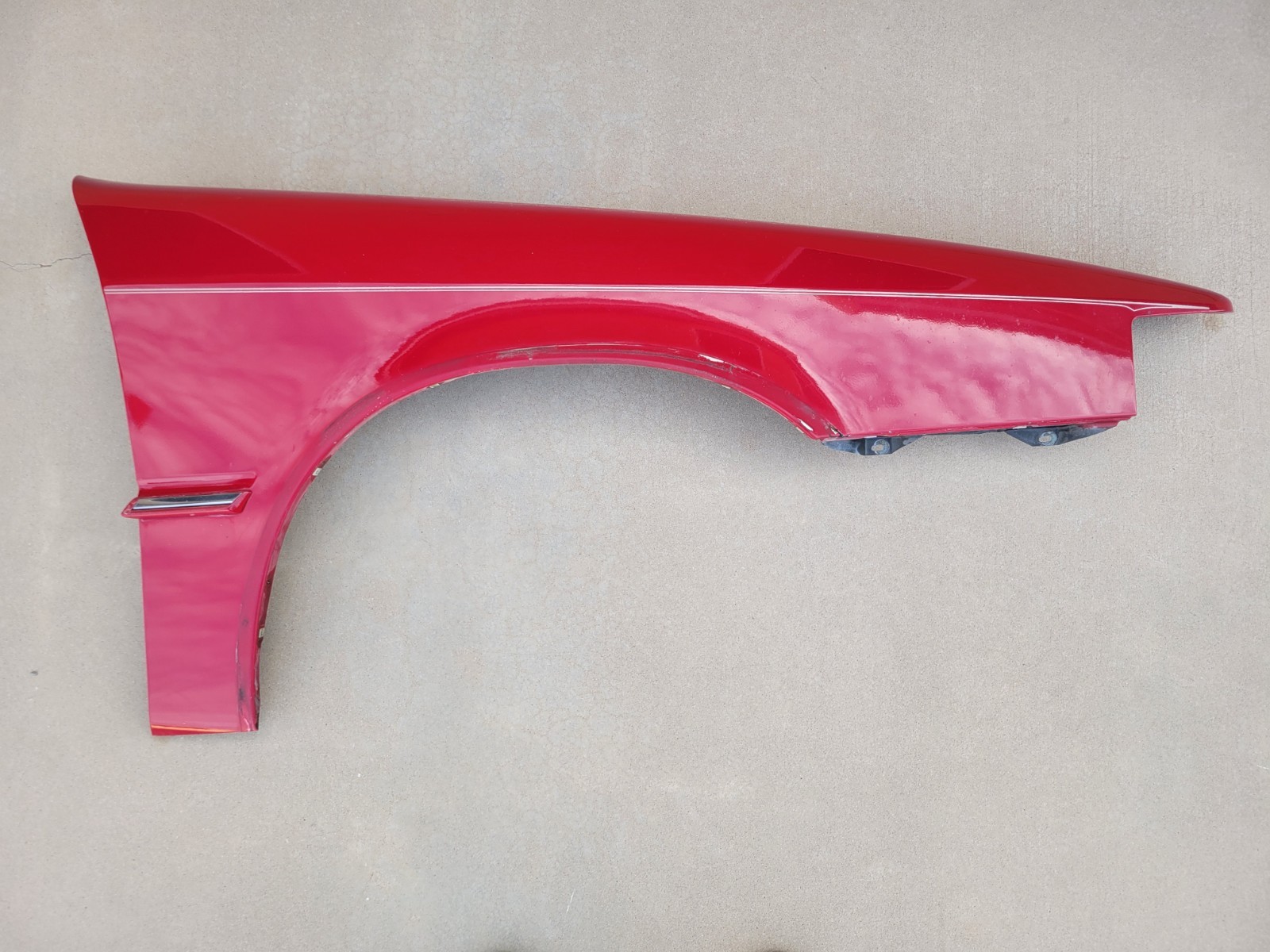 1989–1991 Chrysler TC By Maserati Front Passenger RH Fender Assembly OEM Red Use