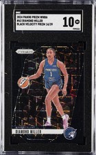 2024 PANINI PRIZM WNBA BLACK VELOCITY #63 DIAMOND MILLER #/39 SGC 10 GM