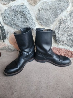 Red Wing 2990 Engineer Boots 9.5 D Black Harness Leather No Steel