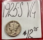 1925-S Mercury Silver Dime (VG) Very Good Condition! ENN Coin