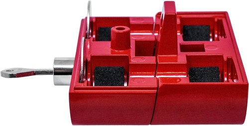 Tractor-Trailer Air Brake Lock TAB-30, Heavy Duty Aluminum Security Lock, Red - Picture 4 of 7