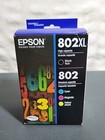 Epson 802XL Black & 802  C/M/Y Ink Cartridges Expires 03/2027