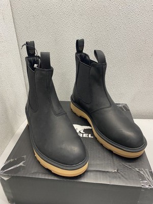 Sorel Women's Hi-Line Chelsea Boots, Black, Elk, Size 9.5