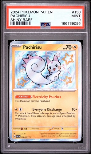 Pachirisu graded PSA 9 for sale on eBay
